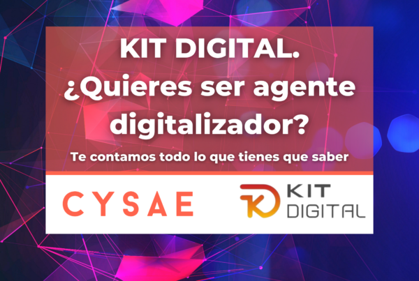 Portada del artículo del blog de Cysae: "Kit digital: ¿quieres ser agente digitalizador?"
